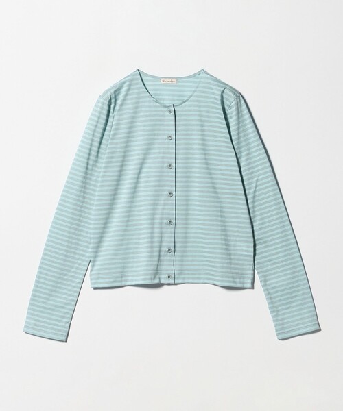 Steven Alan(スティーブンアラン)の「<Steven Alan>ボーダー カーディガン(カーディガン/ボレロ・レディース・ダークオレンジ/ライトブルー・FREE)」の11枚目の写真