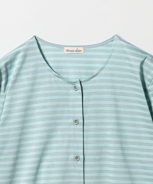 Steven Alan(スティーブンアラン)の「<Steven Alan>ボーダー カーディガン(カーディガン/ボレロ・レディース・ダークオレンジ/ライトブルー・FREE)」の12枚目の写真