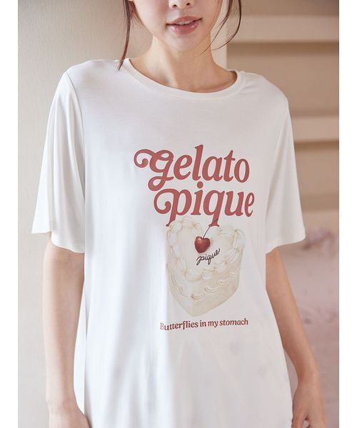 M*☆様 【gelato pique】接触冷感プリントTシャツ＆ショートパンツセ gelato pique】接触冷感プリントTシャツ＆ショートパンツセット ミント