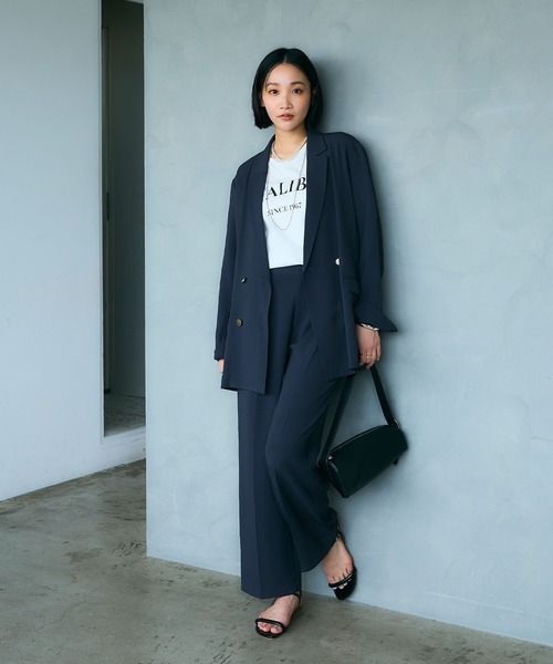 CROSS FUNCTION(クロスファンクション)の「《UV・接触冷感》エブ楽 MALIBUロゴデザインTシャツ【CROSS FUNCTION/クロスファンクション】(Tシャツ/カットソー・レディース・ホワイト/チャコールグレー・M/LL/L)」の13枚目の写真