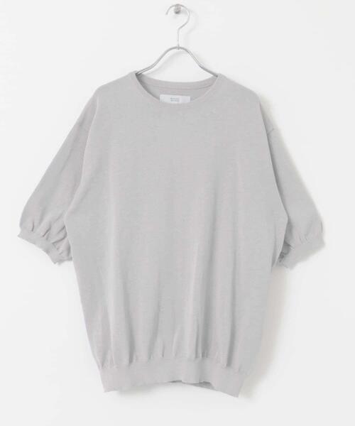 URBAN RESEARCH ROSSO MEN(アーバンリサーチロッソメン)の「『UR TECH』AIRDRY半袖クルーニット(ニット/セーター・メンズ・カーキ/チャコールグレー/ライトグレー/ネイビー・MEDIUM/LARGE/X-LARGE)」の14枚目の写真