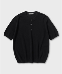 NONBLANK（ノンブランク）の「ヘンリーネックHSニット_BLACK（Tシャツ/カットソー）」
