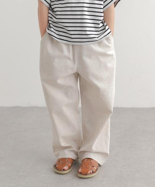 URBAN RESEARCH DOORS(アーバンリサーチドアーズ)の「コットンリネンイージーパンツ(KIDS)(その他パンツ・キッズ・ストライプ/ホワイト系その他・120/105/135)」の2枚目の写真