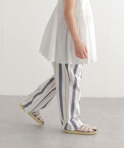 URBAN RESEARCH DOORS(アーバンリサーチドアーズ)の「コットンリネンイージーパンツ(KIDS)(その他パンツ・キッズ・ストライプ/ホワイト系その他・120/105/135)」の1枚目の写真