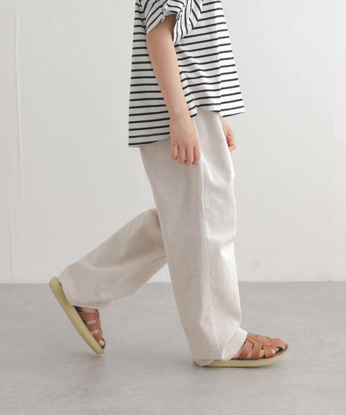 URBAN RESEARCH DOORS(アーバンリサーチドアーズ)の「コットンリネンイージーパンツ(KIDS)(その他パンツ・キッズ・ストライプ/ホワイト系その他・120/105/135)」の21枚目の写真
