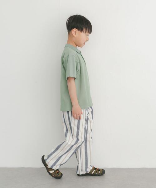 URBAN RESEARCH DOORS(アーバンリサーチドアーズ)の「コットンリネンイージーパンツ(KIDS)(その他パンツ・キッズ・ストライプ/ホワイト系その他・120/105/135)」の8枚目の写真