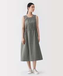 MUJI Labo（ムジラボ）の「〔MUJI Labo〕婦人　和紙混高密度ポプリン　ノースリーブギャザーワンピース（ワンピース）」