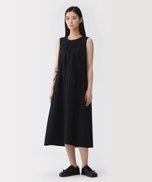 MUJI Labo（ムジラボ）の「〔MUJI Labo〕婦人　和紙混高密度ポプリン　ノースリーブギャザーワンピース（ワンピース）」