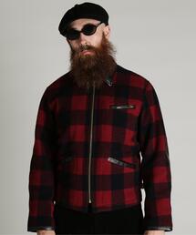 Schott/ショット/BUFFALO LEATHER COMBINATION JKT/バッファロー レザー コンビ ジャケット