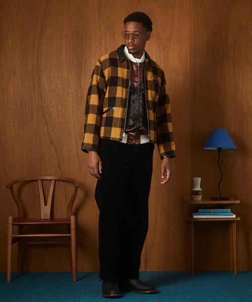 Schott(ショット)の「Schott/ショット/BUFFALO LEATHER COMBINATION JKT/バッファロー レザー コンビ ジャケット(ブルゾン・メンズ・レッド/ベージュ・L/M/2XL/XL)」の17枚目の写真