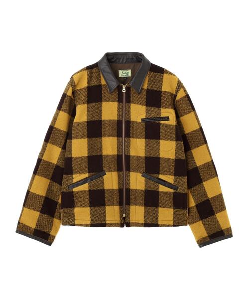 Schott(ショット)の「Schott/ショット/BUFFALO LEATHER COMBINATION JKT/バッファロー レザー コンビ ジャケット(ブルゾン・メンズ・レッド/ベージュ・L/M/2XL/XL)」の11枚目の写真