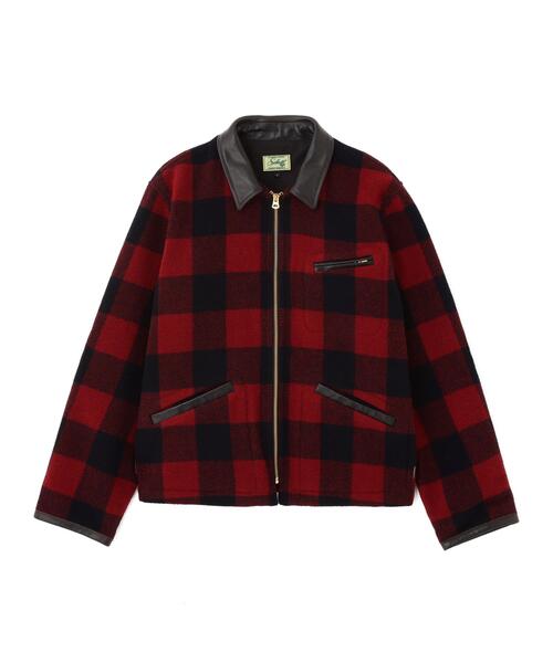 Schott(ショット)の「Schott/ショット/BUFFALO LEATHER COMBINATION JKT/バッファロー レザー コンビ ジャケット(ブルゾン・メンズ・レッド/ベージュ・L/M/2XL/XL)」の13枚目の写真