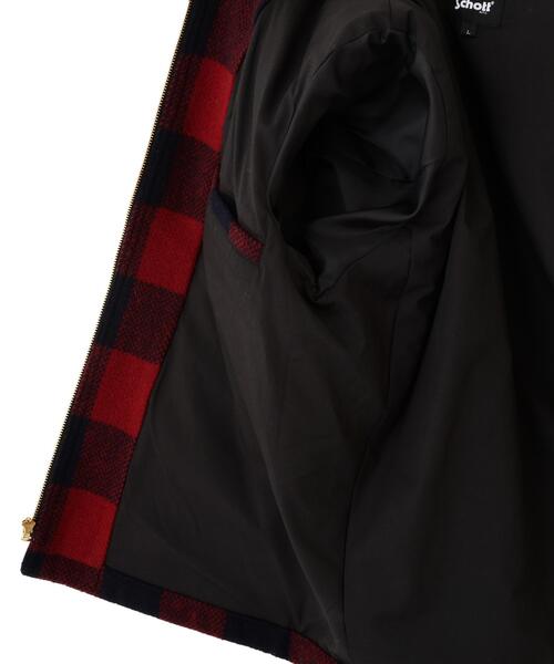 Schott(ショット)の「Schott/ショット/BUFFALO LEATHER COMBINATION JKT/バッファロー レザー コンビ ジャケット(ブルゾン・メンズ・レッド/ベージュ・L/M/2XL/XL)」の16枚目の写真
