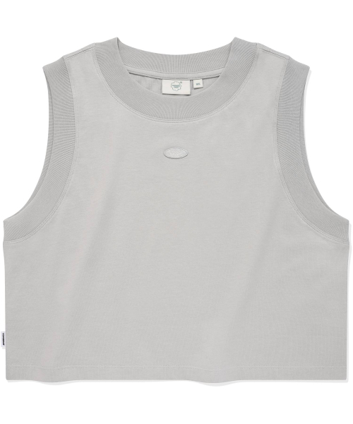 COVERNAT WOMAN(カバーナットウーマン)の「ウィメンズクロップリブスリーブレスグレー(Tシャツ/カットソー・レディース・その他・WS/WM)」の1枚目の写真
