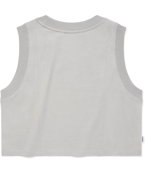 COVERNAT WOMAN(カバーナットウーマン)の「ウィメンズクロップリブスリーブレスグレー(Tシャツ/カットソー・レディース・その他・WS/WM)」の2枚目の写真