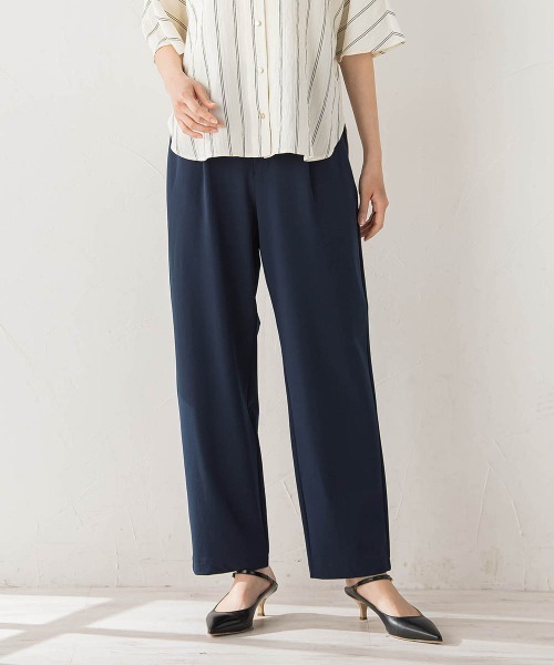 Droite lautreamont（ドロワットロートレアモン）の「CICA配合サークルストレッチテーパードパンツ（その他パンツ・レディース・ネイビー/ベージュ/ブラック・S/M）」の3枚目の写真