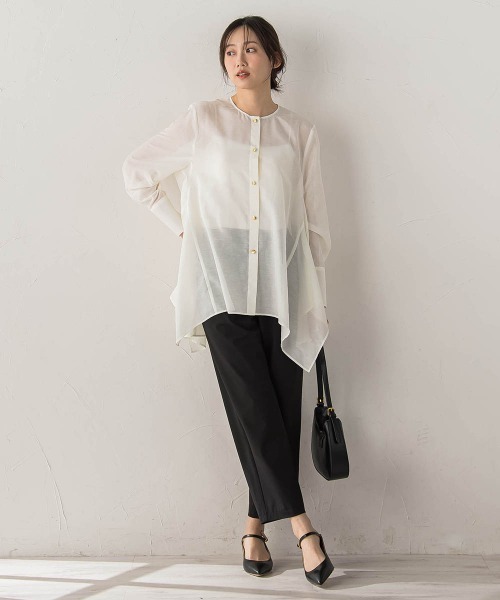 Droite lautreamont（ドロワットロートレアモン）の「CICA配合サークルストレッチテーパードパンツ（その他パンツ・レディース・ネイビー/ベージュ/ブラック・S/M）」の11枚目の写真
