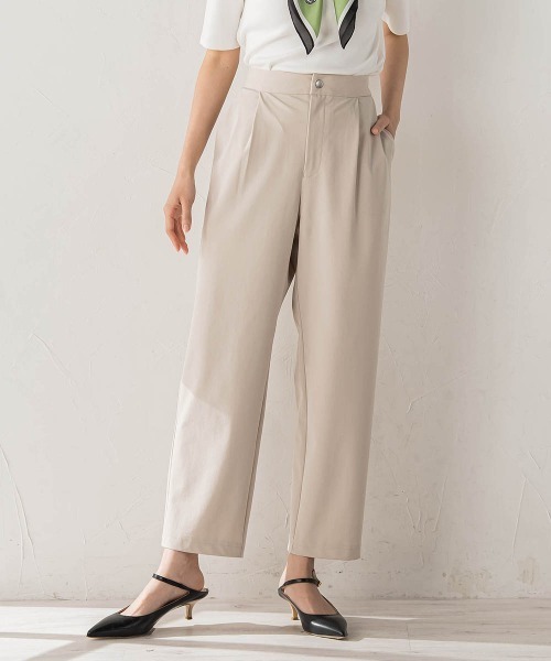 Droite lautreamont（ドロワットロートレアモン）の「CICA配合サークルストレッチテーパードパンツ（その他パンツ・レディース・ネイビー/ベージュ/ブラック・S/M）」の21枚目の写真