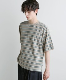 DISCUS（ディスカス）の「【COOLMAX/ドライ機能】DISCUS レトロボーダーBOXT（Tシャツ/カットソー）」