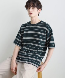 DISCUS（ディスカス）の「【COOLMAX/ドライ機能】DISCUS レトロボーダーBOXT（Tシャツ/カットソー）」