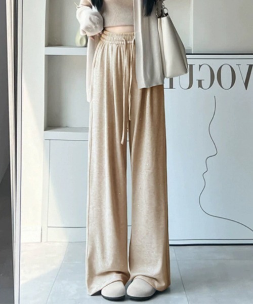 Miniministore(ミニミニストア)の「キラキララメスウェットパンツハイウエスト(その他パンツ・レディース・ダークグレー/ベージュ/ライトグレー/ブラック・FREE)」の17枚目の写真