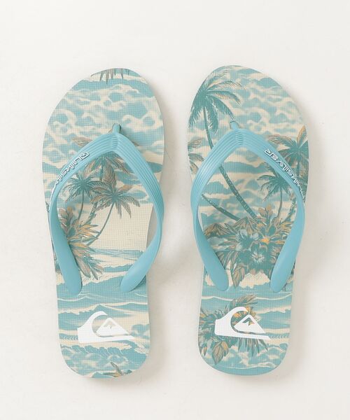 Quiksilver(クイックシルバー)の「QUIKSILVER/クイックシルバー MOLOKAI ART 26 サンダル EQYL100082(サンダル・メンズ・ブラウン/サックスブルー・26.0cm/27.0cm/28.0cm)」の2枚目の写真