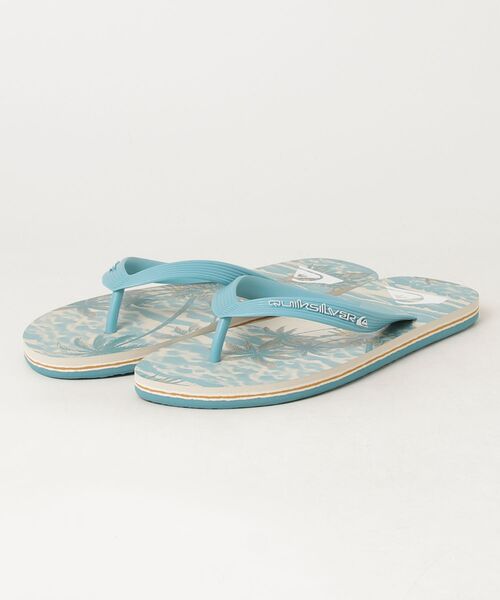 Quiksilver(クイックシルバー)の「QUIKSILVER/クイックシルバー MOLOKAI ART 26 サンダル EQYL100082(サンダル・メンズ・ブラウン/サックスブルー・26.0cm/27.0cm/28.0cm)」の4枚目の写真