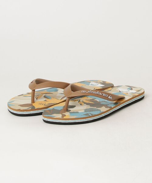 Quiksilver(クイックシルバー)の「QUIKSILVER/クイックシルバー MOLOKAI ART 26 サンダル EQYL100082(サンダル・メンズ・ブラウン/サックスブルー・26.0cm/27.0cm/28.0cm)」の3枚目の写真