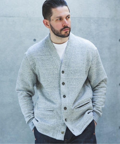 MR.OLIVE（ミスターオリーブ）の「CLASSIC AZUMA FLEECE / HERITAGE CARDIGAN /M263124（シャツ/ブラウス・メンズ・グレー/ブラック・MEDIUM/LARGE）」の2枚目の写真
