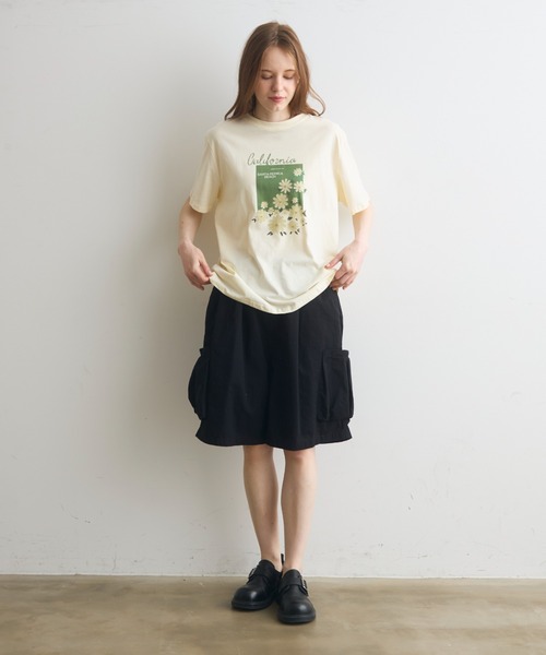 Crisp(クリスプ)の「side pocket half pants / サイドポケットハーフパンツ(その他パンツ・レディース・ブラック/アイボリー・FREE)」の7枚目の写真