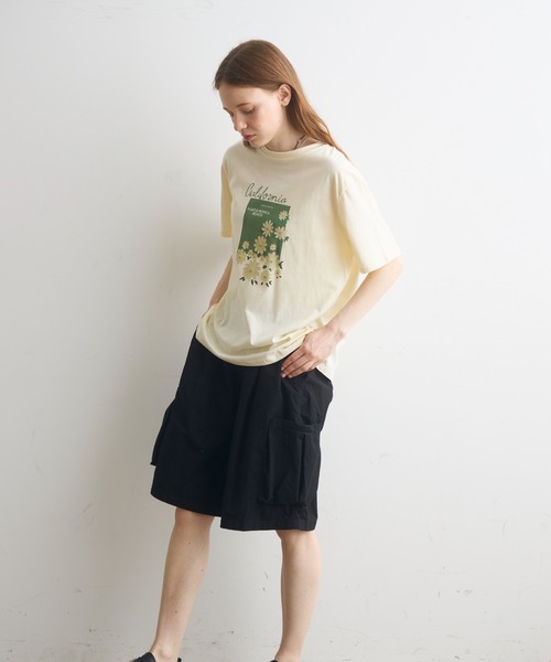 Crisp(クリスプ)の「side pocket half pants / サイドポケットハーフパンツ(その他パンツ・レディース・ブラック/アイボリー・FREE)」の12枚目の写真