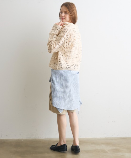 Crisp(クリスプ)の「side pocket half pants / サイドポケットハーフパンツ(その他パンツ・レディース・ブラック/アイボリー・FREE)」の22枚目の写真