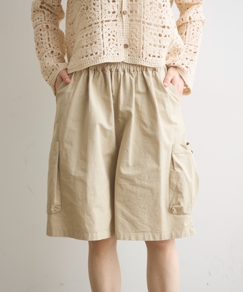 Crisp(クリスプ)の「side pocket half pants / サイドポケットハーフパンツ(その他パンツ・レディース・ブラック/アイボリー・FREE)」の14枚目の写真