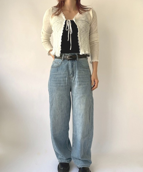 Port(ポート)の「【 New market 】 ステッチライン デニム パンツ(デニムパンツ・レディース・インディゴブルー・S/M)」の5枚目の写真