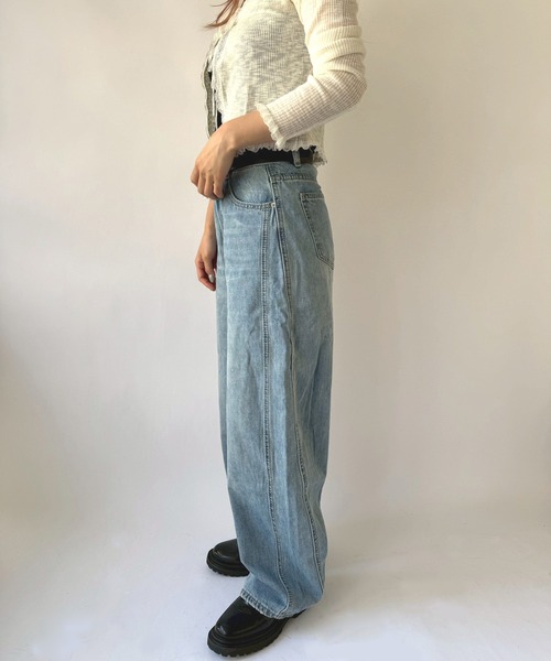 Port(ポート)の「【 New market 】 ステッチライン デニム パンツ(デニムパンツ・レディース・インディゴブルー・S/M)」の7枚目の写真