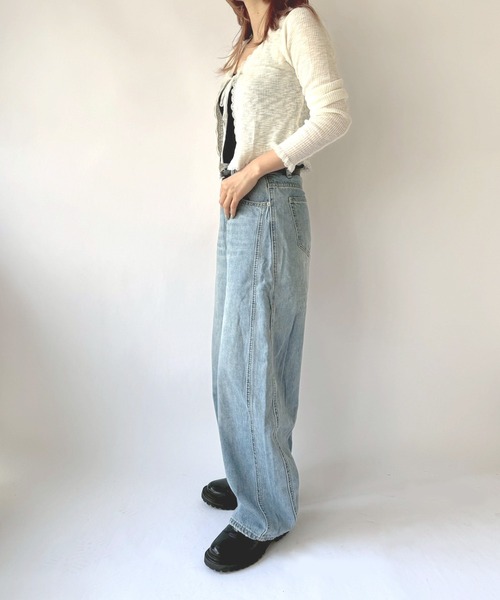 Port(ポート)の「【 New market 】 ステッチライン デニム パンツ(デニムパンツ・レディース・インディゴブルー・S/M)」の8枚目の写真
