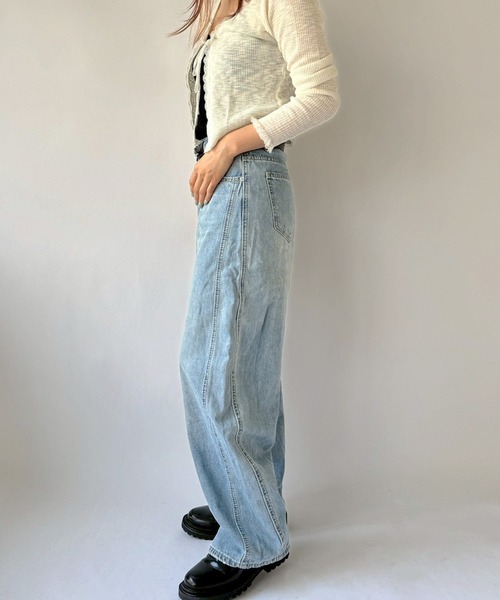 Port(ポート)の「【 New market 】 ステッチライン デニム パンツ(デニムパンツ・レディース・インディゴブルー・S/M)」の9枚目の写真