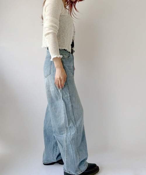 Port(ポート)の「【 New market 】 ステッチライン デニム パンツ(デニムパンツ・レディース・インディゴブルー・S/M)」の10枚目の写真
