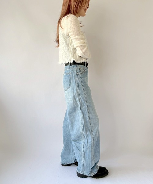 Port(ポート)の「【 New market 】 ステッチライン デニム パンツ(デニムパンツ・レディース・インディゴブルー・S/M)」の11枚目の写真