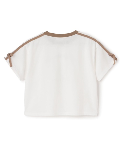 PINK-latte(ピンクラテ)の「【サーティワン】【接触冷感】袖ラインリボン半袖Tシャツ(Tシャツ/カットソー・キッズ・ピンク/ミント/モカ・160cm/150cm/140cm/130cm/120cm)」の4枚目の写真