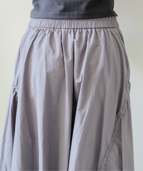 DOLLUPOOPS（ドールアップウップス）の「Drawstring Cocoon Skirt(ドロストコクーンスカート)（スカート・レディース・ブラック/ブラウン/グレー・MEDIUM）」の8枚目の写真