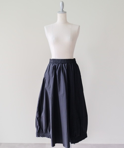DOLLUPOOPS（ドールアップウップス）の「Drawstring Cocoon Skirt(ドロストコクーンスカート)（スカート・レディース・ブラック/ブラウン/グレー・MEDIUM）」の15枚目の写真