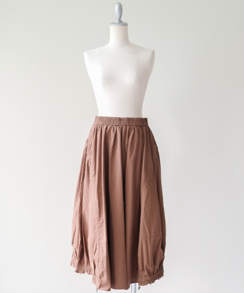 DOLLUPOOPS（ドールアップウップス）の「Drawstring Cocoon Skirt(ドロストコクーンスカート)（スカート・レディース・ブラック/ブラウン/グレー・MEDIUM）」の17枚目の写真