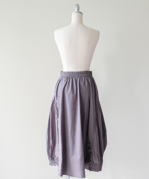 DOLLUPOOPS（ドールアップウップス）の「Drawstring Cocoon Skirt(ドロストコクーンスカート)（スカート・レディース・ブラック/ブラウン/グレー・MEDIUM）」の18枚目の写真