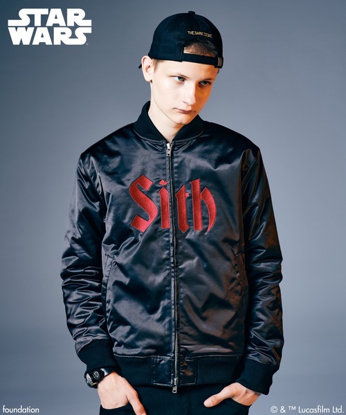 glamb(グラム)の「Darth Vader/Bomber Jacket / ダース・ベイダー/ボマージャケット(ミリタリージャケット・メンズ・ブラック・S/M/L)」の4枚目の写真