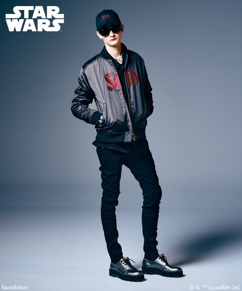 glamb(グラム)の「Darth Vader/Bomber Jacket / ダース・ベイダー/ボマージャケット(ミリタリージャケット・メンズ・ブラック・S/M/L)」の19枚目の写真