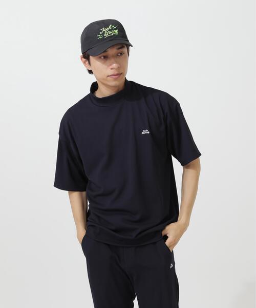 Jack Bunny!!（ジャックバニー）の「【Jack Bunny!!】RAYBLOCKドライワッフル半袖モックネックカットソー（Tシャツ/カットソー・メンズ・ネイビー/カーキ・LARGE/X-LARGE/MEDIUM）」の4枚目の写真