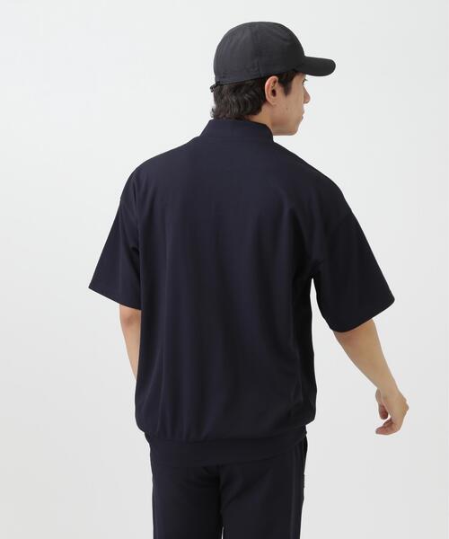 Jack Bunny!!（ジャックバニー）の「【Jack Bunny!!】RAYBLOCKドライワッフル半袖モックネックカットソー（Tシャツ/カットソー・メンズ・ネイビー/カーキ・LARGE/X-LARGE/MEDIUM）」の6枚目の写真