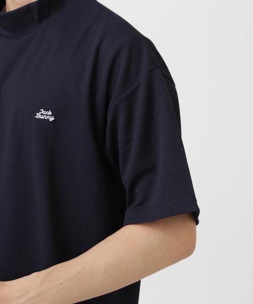 Jack Bunny!!（ジャックバニー）の「【Jack Bunny!!】RAYBLOCKドライワッフル半袖モックネックカットソー（Tシャツ/カットソー・メンズ・ネイビー/カーキ・LARGE/X-LARGE/MEDIUM）」の8枚目の写真