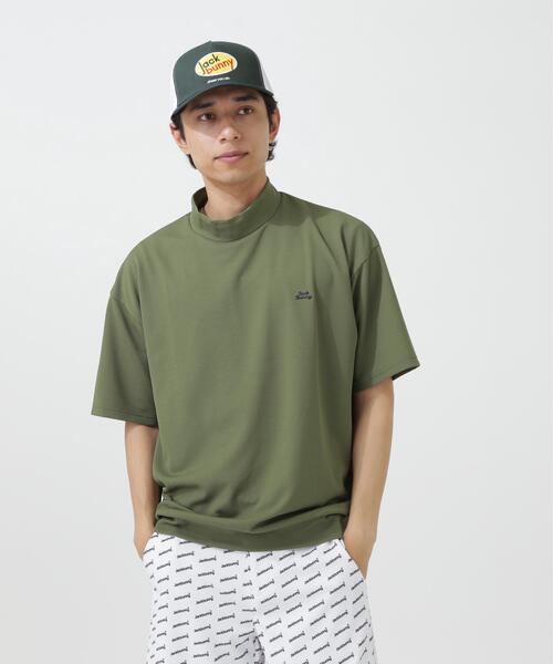 Jack Bunny!!（ジャックバニー）の「【Jack Bunny!!】RAYBLOCKドライワッフル半袖モックネックカットソー（Tシャツ/カットソー・メンズ・ネイビー/カーキ・LARGE/X-LARGE/MEDIUM）」の15枚目の写真